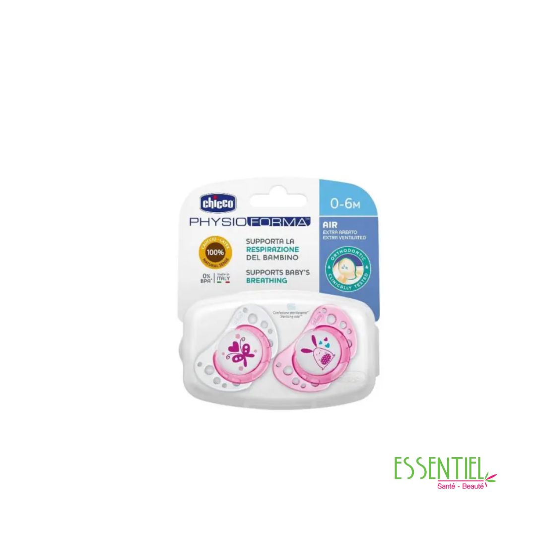 chicco sucette rose 0-6 mois