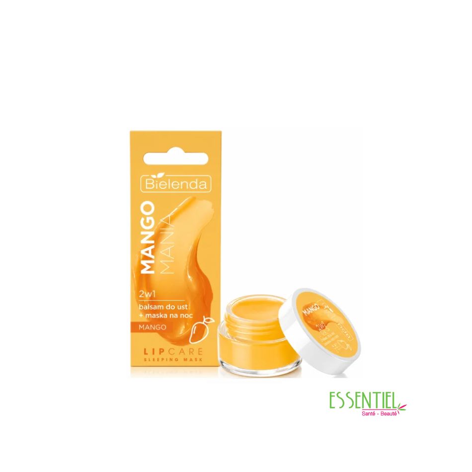 BIELENDA LIP CARE - MASQUE DE NUIT + BAUME 2EN1 JUS DE PASTÈQUE & BEURRE DE KARITÉ 10 G