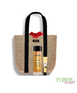 LIERAC PACK HUILE PAILLETE + FLUIDE ANTI AGE ANTI TACHES SPF50+ & SAC OFFERTS