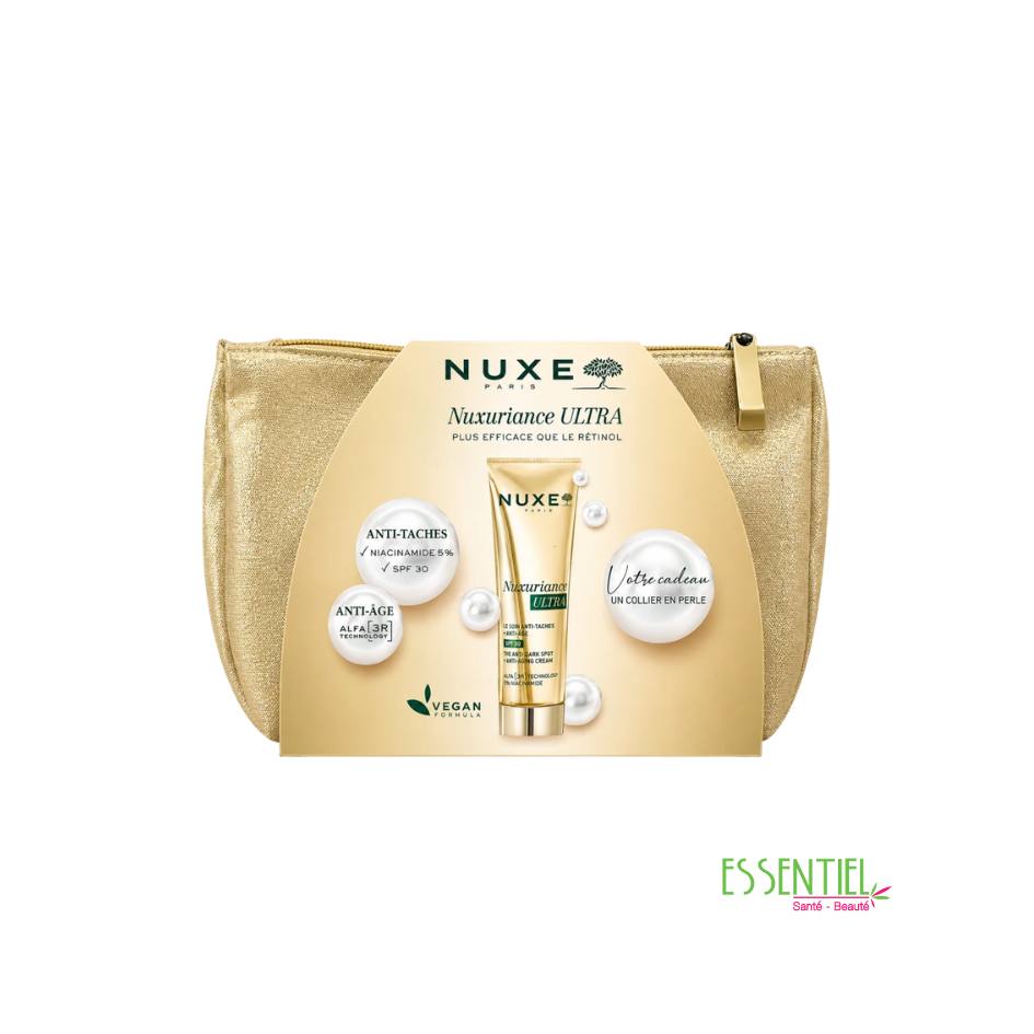 NUXE - TROUSSE NUXURIANCE ULTRA CREME ANTI TACHES SPF30 + COLLIER EN PERLE ET TROUSSE OFFERTS