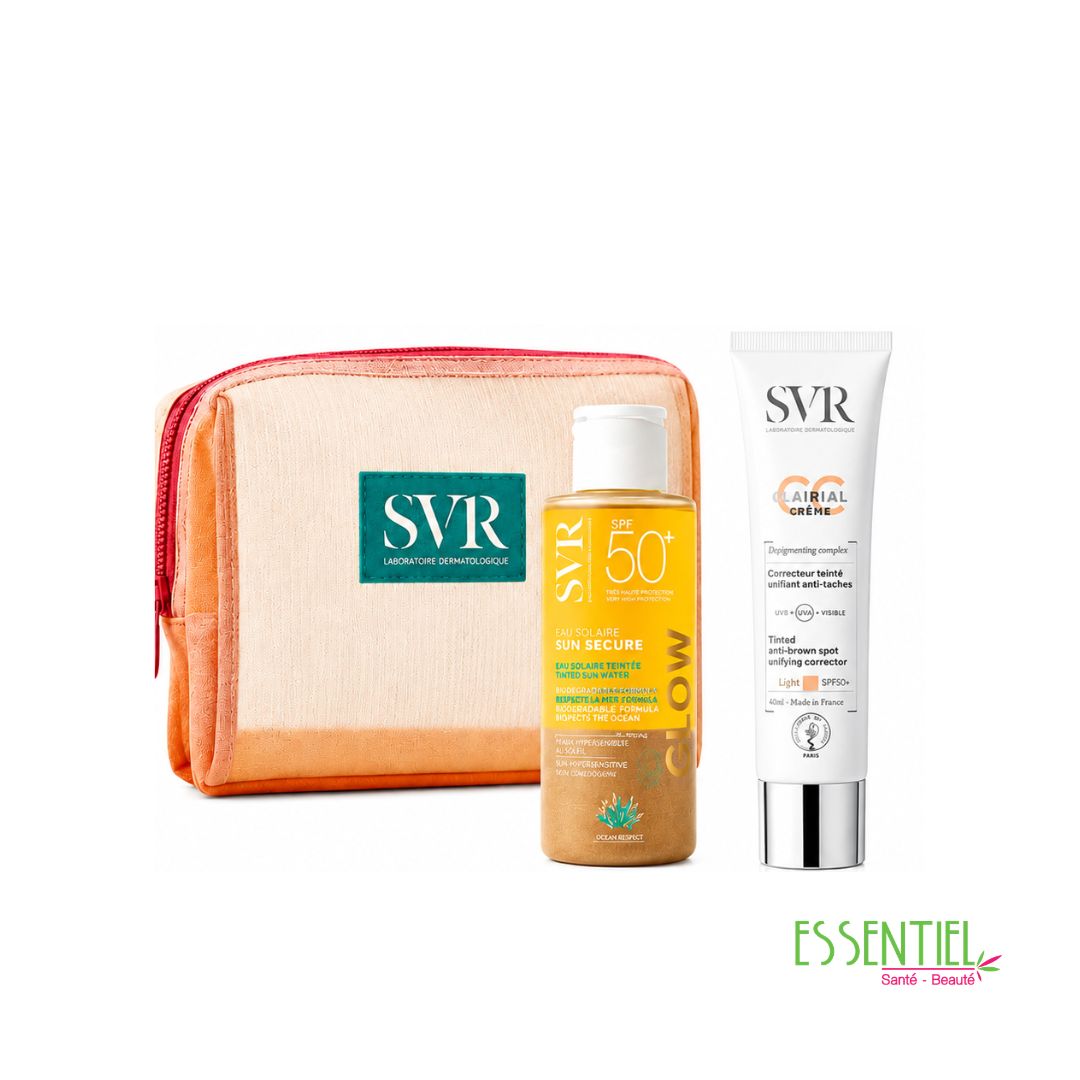 svr pack clairial light spf 50+ +beau solaire sun secure GLOW spf 50+