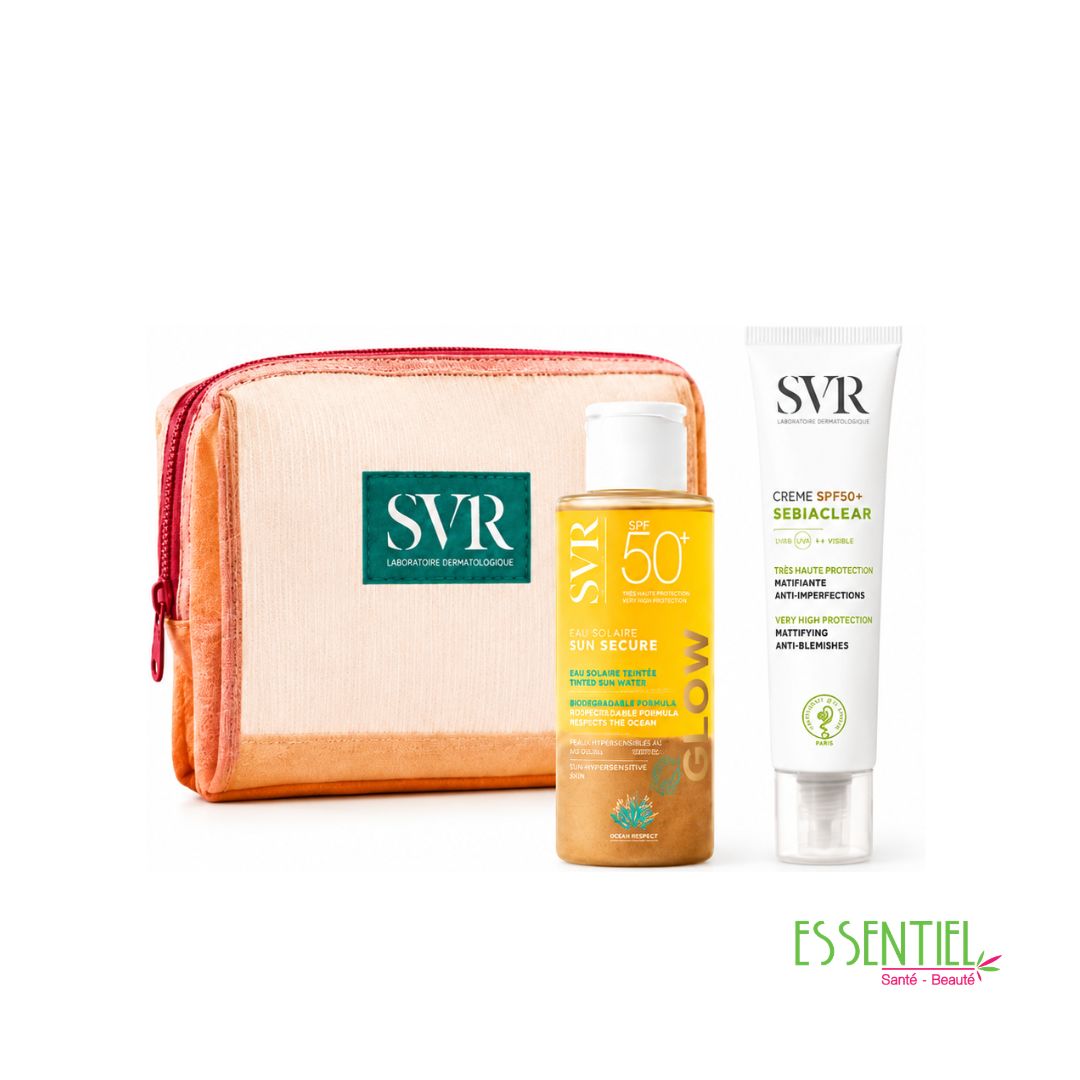 svr pack sebiaclear spf 50+ +beau solaire sun secure GLOW spf 50+