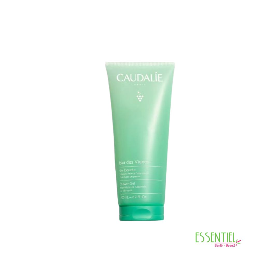 Caudalie Gel Douche Eau des Vignes 200 ml gel douche sans savon aux notes de bergamote, iris et musc blanc