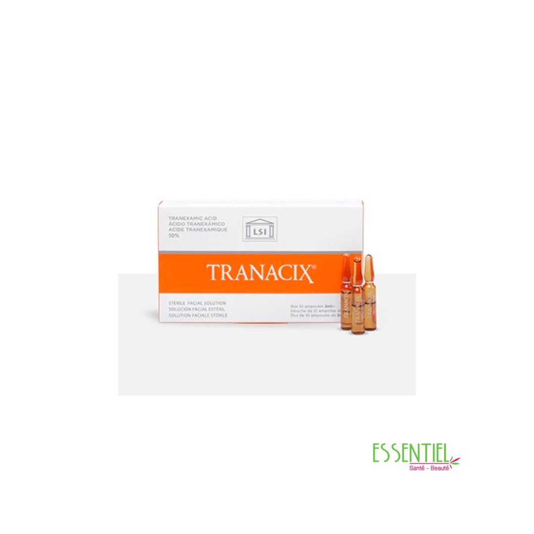 SILDERMA TRANACIX® Solution Faciale Stérile 10 % ampoules professionnelles à l’acide tranexamique pour les imperfections du teint et les rougeurs