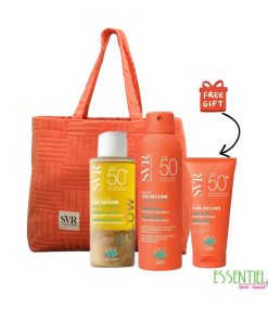 SVR SUN SECURE PACK EAU SOLAIRE +SUN SECURE BRUME SPF50+ BLUR SPF 50+ ET SAC OFFERTS