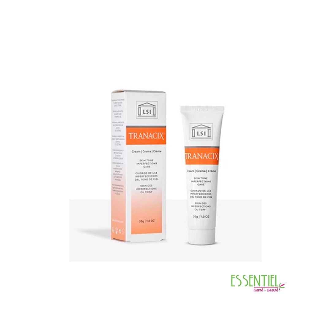 TRANACIX® Crème pour Imperfections à 3 % d’acide tranexamique avec SPF 20 pour réduire les taches pigmentaires, les rougeurs et uniformiser le teint