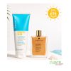 dermacare huile paillete + photo sun aprés soleil