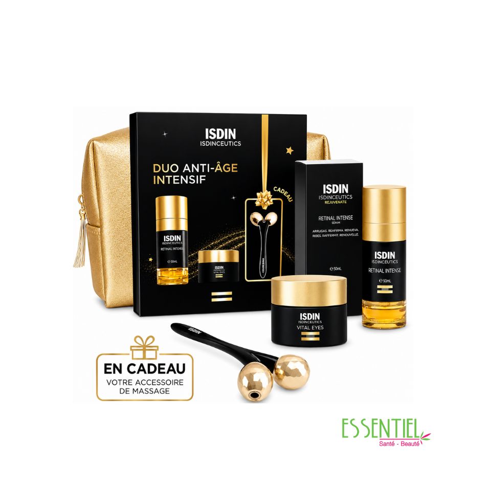 isdin duo anti age intensif +accessoire de massage offert