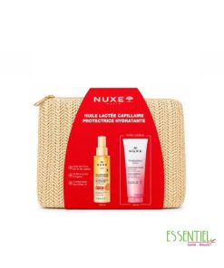 nuxe trousse huile lactée capillaire 100ml spf 50+ + gelée de douche prodigieux floral 200ml