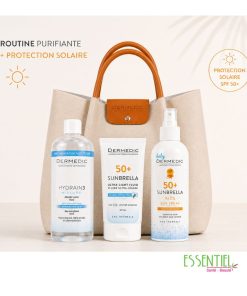 sac dermedic sumbrella spf 50+ 50ml + sumbrella spray 150ml + eau micellaire 500ml