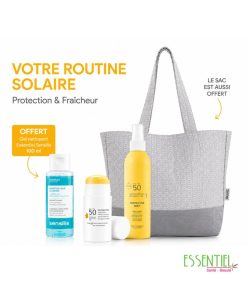 sensilis pack ecran pour le corps spf 50+ 150ml + stick babe + gel nettoyant 100ml offert + sac offert