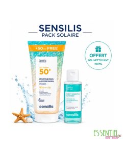sensilis pack gel creme 250ml + gel nettoyant 100ml offert