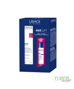 # Coffret Age Lift – Crème de Jour Anti-Âge & Soin Contour des Yeux Offrez à votre peau une routine anti-âge complète avec le **Coffret Age Lift**, un duo de soins spécialement conçu pour prévenir et corriger les signes visibles du vieillissement cutané. En associant une **Crème de Jour Anti-Âge** et un **Soin Contour des Yeux**, ce coffret répond aux besoins des peaux en quête de fermeté, d'hydratation et d'éclat. La **Crème de Jour Anti-Âge Age Lift** hydrate intensément la peau tout en aidant à réduire l'apparence des rides et des ridules. Sa formule associe des actifs reconnus pour améliorer la fermeté, renforcer l'élasticité cutanée et préserver le capital jeunesse de la peau. Elle nourrit durablement l'épiderme, améliore le confort cutané et laisse la peau plus souple, plus lisse et visiblement revitalisée. Jour après jour, le teint retrouve luminosité et uniformité, tandis que les signes de fatigue et de l'âge semblent atténués. Le **Soin Contour des Yeux Age Lift** agit sur cette zone particulièrement fine et sensible afin de réduire les marques de fatigue et les premiers signes de l'âge. Il aide à lisser les rides et ridules, à diminuer l'apparence des poches et des cernes et à raffermir le contour des yeux. Sa texture légère et confortable pénètre rapidement sans laisser de film gras, offrant un regard plus frais, reposé et éclatant. Utilisés ensemble, ces deux soins créent une routine quotidienne complète qui hydrate, protège et améliore visiblement la qualité de la peau. Le visage paraît plus ferme, les traits sont lissés et le regard retrouve toute sa fraîcheur. ## Les atouts du Coffret Age Lift * Routine anti-âge complète pour le visage et le contour des yeux. * Hydratation longue durée et confort optimal. * Aide à lisser les rides et les ridules. * Améliore la fermeté et l'élasticité de la peau. * Réduit l'apparence des poches, des cernes et des signes de fatigue. * Ravive l'éclat naturel du teint. * Texture agréable, idéale pour une utilisation quotidienne. * Convient à tous les types de peau. ## Contenu du coffret * Crème de Jour Anti-Âge Age Lift * Soin Contour des Yeux Age Lift ### Conseils d'utilisation Appliquez la **Crème de Jour Anti-Âge** chaque matin sur une peau propre et sèche en massant délicatement le visage et le cou jusqu'à absorption complète. Appliquez ensuite une petite quantité de **Soin Contour des Yeux** sur le contour de l'œil en tapotant délicatement du coin interne vers le coin externe. uriage age lift creme jour +soin lissant regard -50% sur le 2 éme