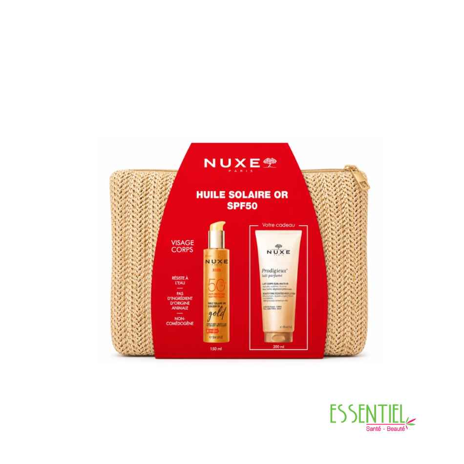 NUXE TROUSSE GOLD SPF 50++PRODIGIEUX LAIT FLORALE