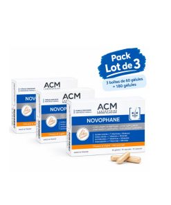 ACM novophane lot de 3 60 gélules