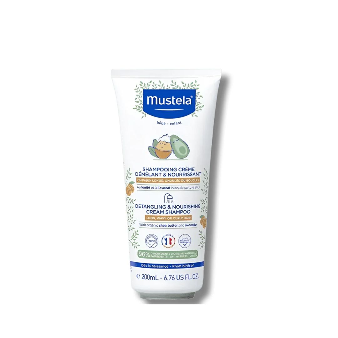 mustela shampooing creme demelant &nourissant 200ml