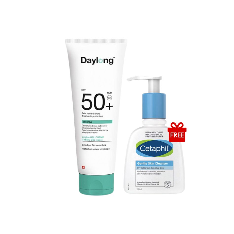Pack Daylong Sensitive SPF 50+ + Cetaphil Gentle Skin Cleanser